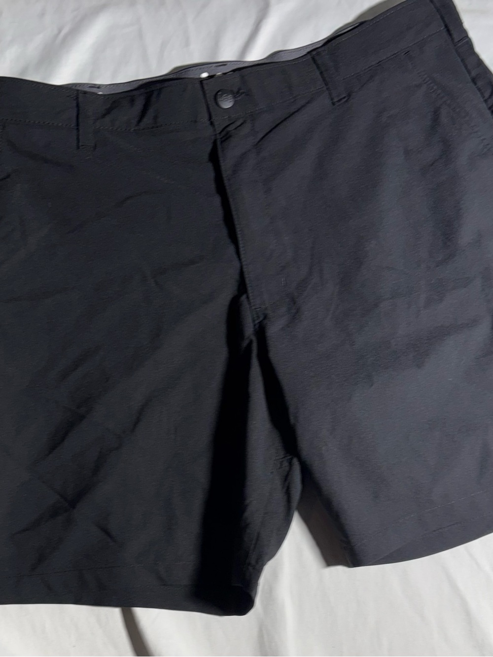 Lee Men's Black Flat Front Shorts